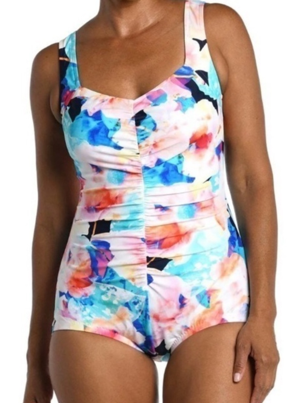 Maxine of Hollywood Multicolor One Piece Swimsuit
